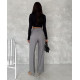 Palazzo FABRIC TROUSERS - LIGHT GRAY