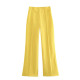SUIT SET WITH BELT IN YELLOW