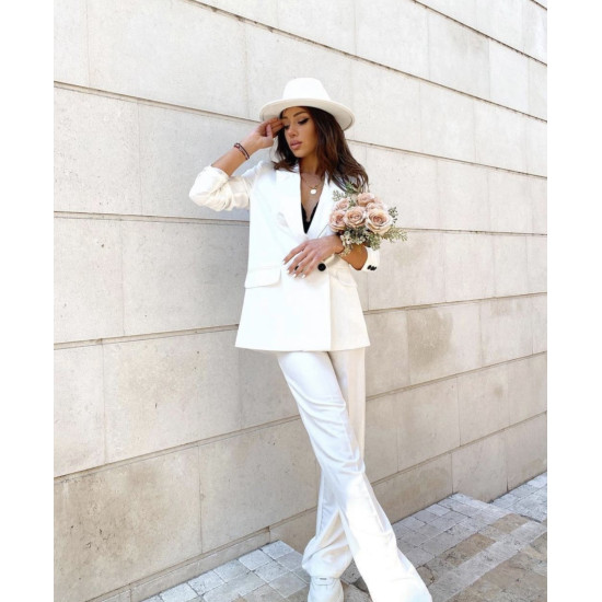 ΣΕΤ ΚΟΣΤΟΥΜΙ ΜΕ PALAZZO ΠΑΝΤΕΛΟΝΙ ΣΕ ΛΕΥΚΟ