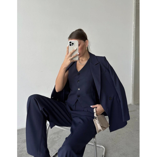 ΣΕΤ ΚΟΣΤΟΥΜΙ ΜΕ ΓΙΛΕΚΟ ΣΕ ΣΚΟΥΡΟ ΜΠΛΕ