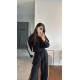 SET OF STRIPED OVERALLS IN BLACK COLOR