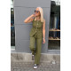 SUIT SET WITH VEST AND SPECIAL BUTTONS - KHAKI