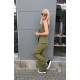 SUIT SET WITH VEST AND SPECIAL BUTTONS - KHAKI