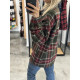 COTTON RED-GREEN CHECK SHIRT