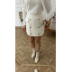 Skirt Boucle In White