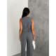 FABRIC VEST IN CLASSIC LINE - DARK GRAY